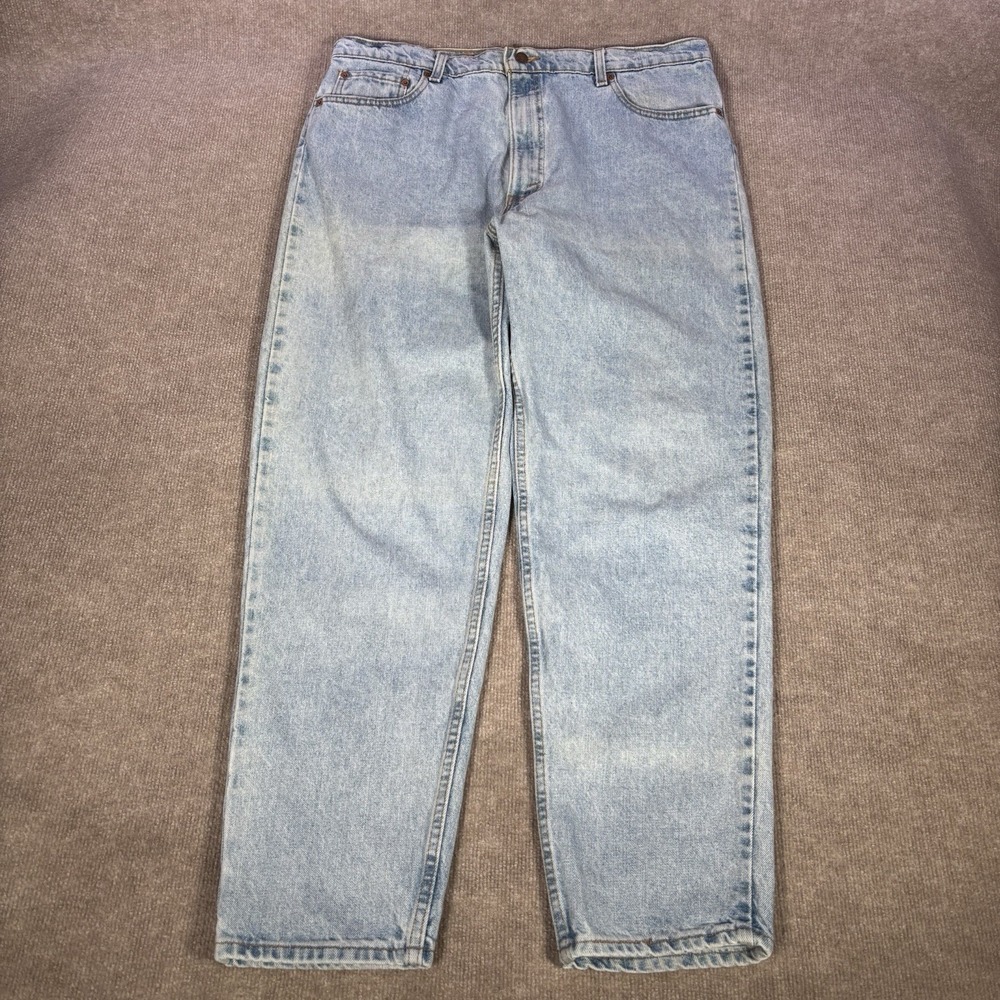 Vintage Levis‎ 550 Jeans Mens 39x32 (Tag 42x32) Relaxed Tapered Blue Denim 90s